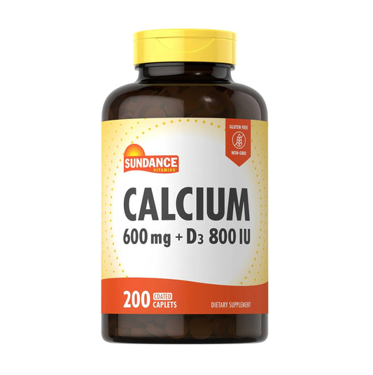 Sundance Calcium 600 mg + Vitamin D3 800 IU 200 Capsules [Parallel Import]
