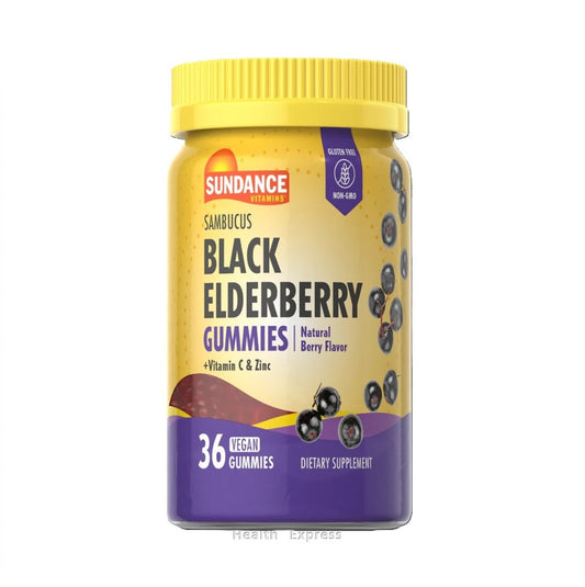 Sundance Elderberry Natural Berry Flavor 36 Vegetarian Gummies [Parallel Import]
