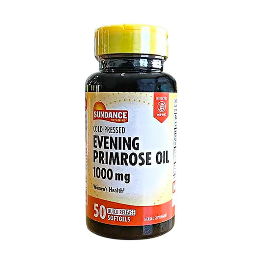 Sundance Evening Primrose Oil (Cold-Pressed Formula) 1000 mg 50 Rapid-Release Softgels [Parallel Import]
