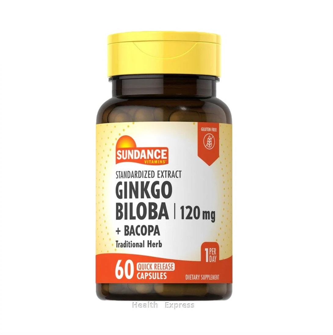 Sundance Ginkgo Biloba Extract 120 mg 60 Quick Release Capsules [Parallel Import]
