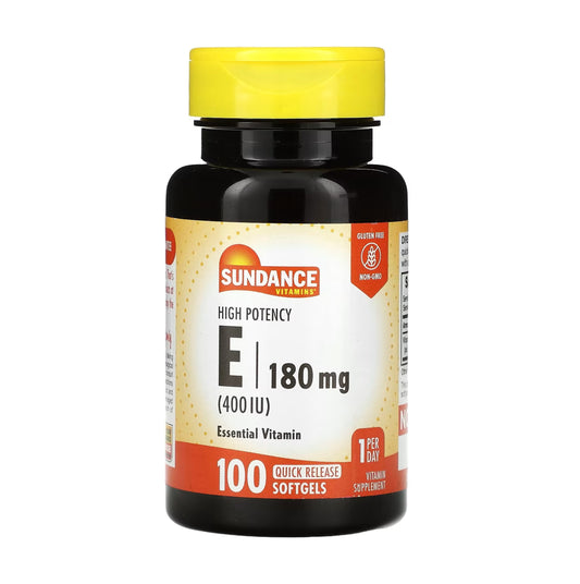 Sundance High Potency Vitamin E 400 IU 180 mg 100 Rapid-Release Softgels [Parallel Import]
