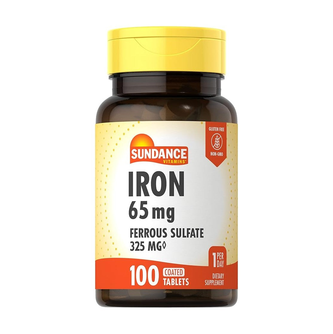 Sundance Iron 65 mg (Ferrous Sulfate 325 mg) 100 Tablets [Parallel Import]

