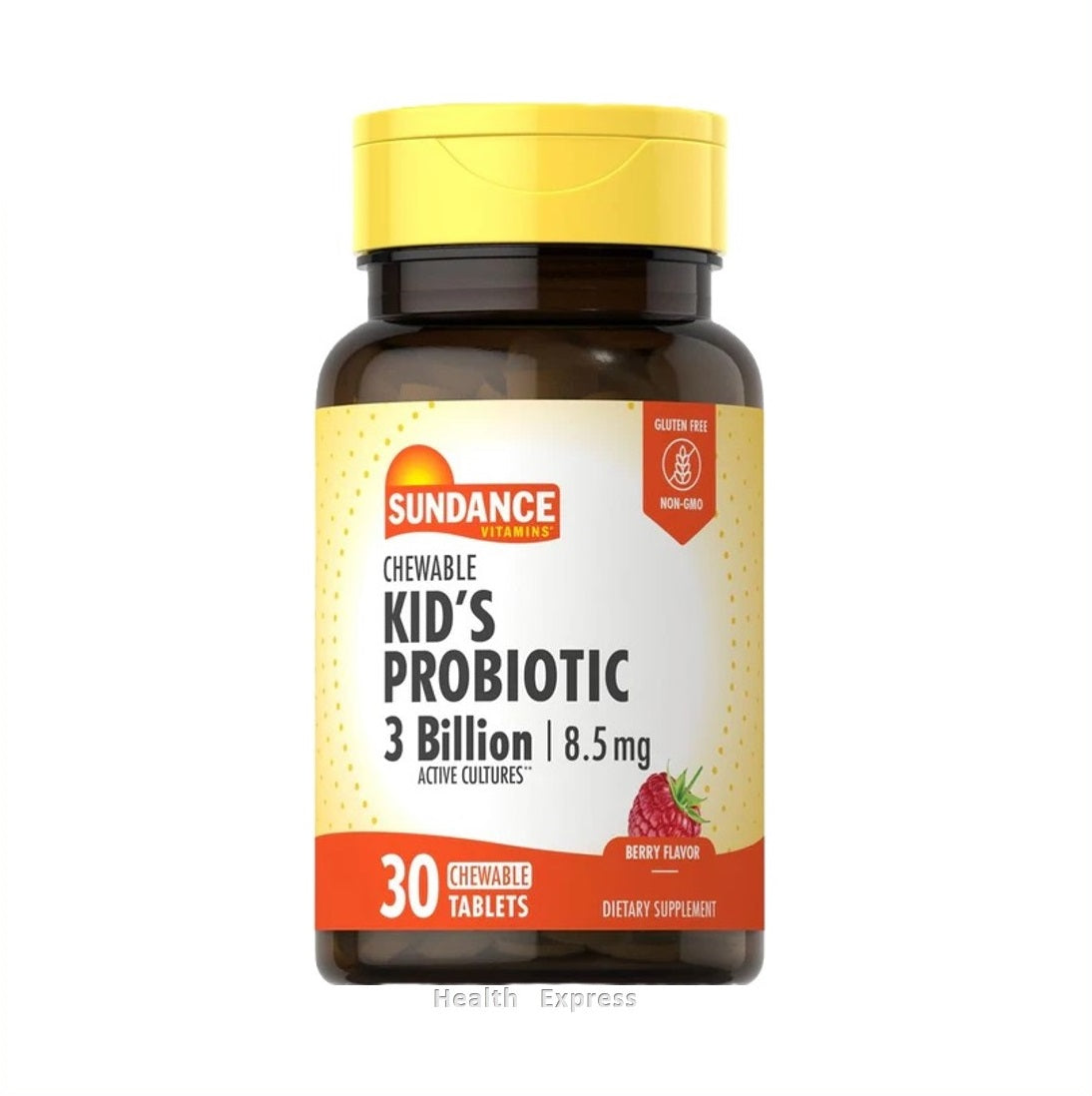 Sundance Kids Probiotic 3 Billion CFU Chewable Tablets 8.5 mg Berry Flavor 30 Tablets [Parallel Import]
