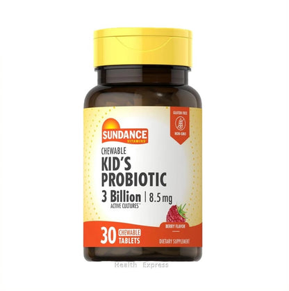Sundance Kids Probiotic 3 Billion CFU Chewable Tablets 8.5 mg Berry Flavor 30 Tablets [Parallel Import]
