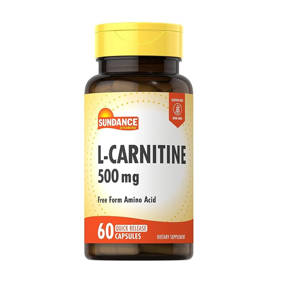 Sundance L-Carnitine 500 mg (Free Form Amino Acid) 60 Rapid-Release Capsules [Parallel Import]
