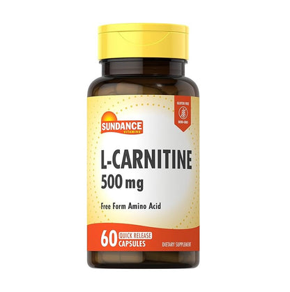 Sundance L-Carnitine 500 mg (Free Form Amino Acid) 60 Rapid-Release Capsules [Parallel Import]
