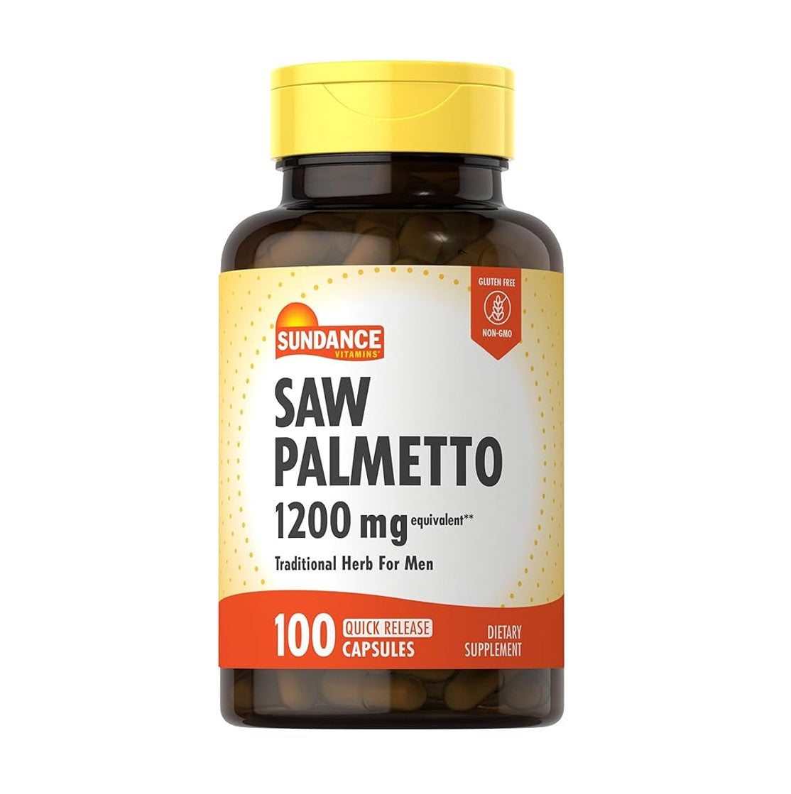 Sundance Men's Traditional Herbal Saw Palmetto 1200 mg 100 Rapid-Release Capsules [Parallel Import]
