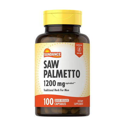 Sundance Men's Traditional Herbal Saw Palmetto 1200 mg 100 Rapid-Release Capsules [Parallel Import]
