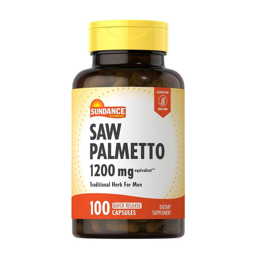 Sundance Men's Traditional Herbal Saw Palmetto 1200 mg 100 Rapid-Release Capsules [Parallel Import]
