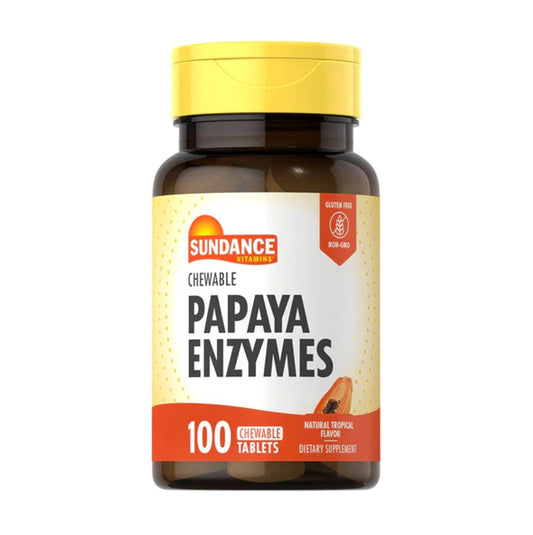 Sundance Papaya Enzyme Chewable Tablets Natural Tropical Flavor 100 Tablets [Parallel Import]
