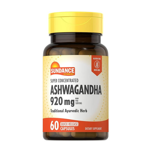 Sundance Super Concentrated Ashwagandha 920 mg 60 Rapid-Release Capsules [Parallel Import]
