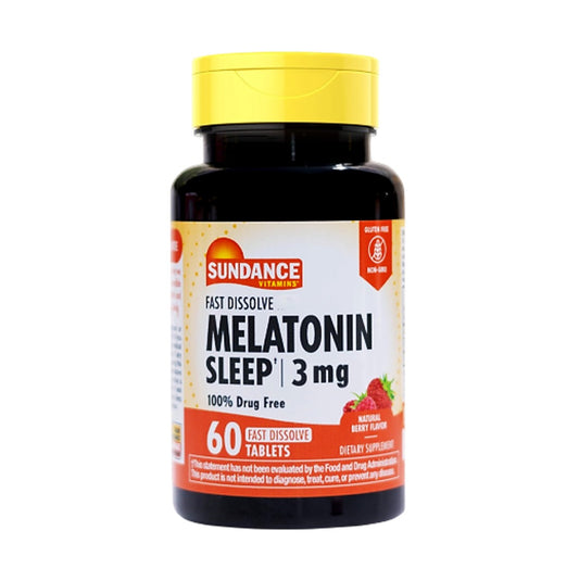 Sundance Sweet Sleep Melatonin Natural Berry Flavor 3 mg 60 Tablets [Parallel Import]
