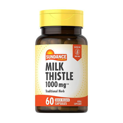 Sundance Traditional Herbal Milk Thistle 1000 mg 60 Rapid-Release Capsules [Parallel Import]

