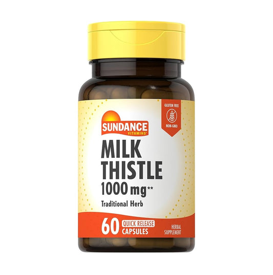 Sundance Traditional Herbal Milk Thistle 1000 mg 60 Rapid-Release Capsules [Parallel Import]
