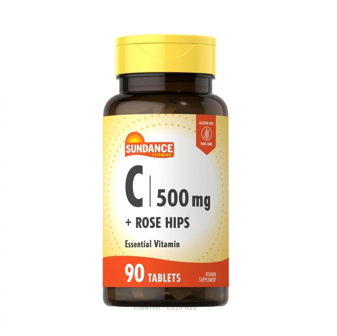 Sundance Vitamin C 500 mg + Rose Hips 90 Tablets [Parallel Import]
