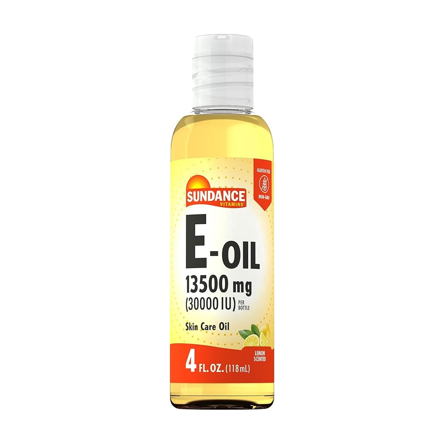 Sundance Vitamin E Skin Oil 13500 mg (30000 IU) Lemon Scent 4 oz [Parallel Import]

