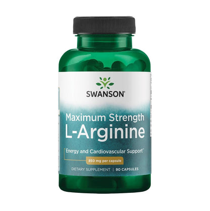 Swanson Maximum Strength L-Arginine 850 mg 90 Capsules [Parallel Import]
