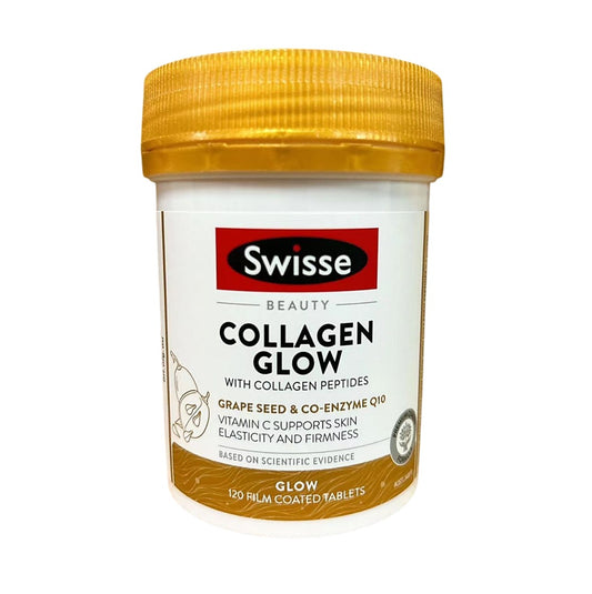 Swisse Beauty Collagen Glow with Collagen Peptides, 120 Tablets [Parallel Import]
