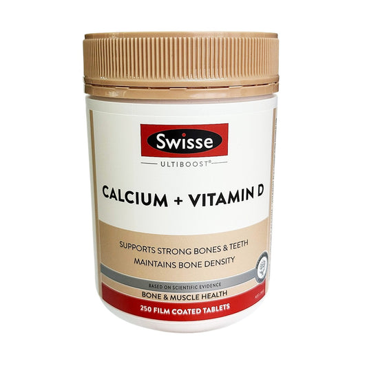 Swisse Ultiboost Calcium + Vitamin D, 250 Tablets [Parallel Import]
