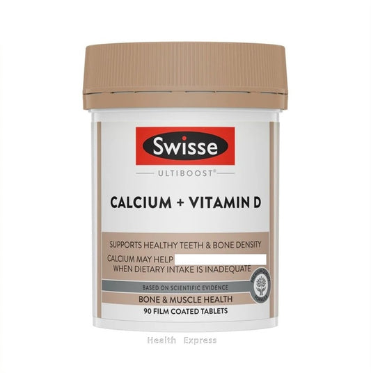 Swisse Ultiboost Calcium + Vitamin D, 90 Tablets [Parallel Import]
