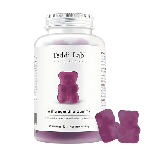 Unichi 澳洲 Unichi Teddi Lab 南非醉茄小熊軟糖 葡萄味 60粒
