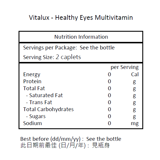 Vitalux 護眼綜合維他命 200 粒膜衣錠 [平行進口]