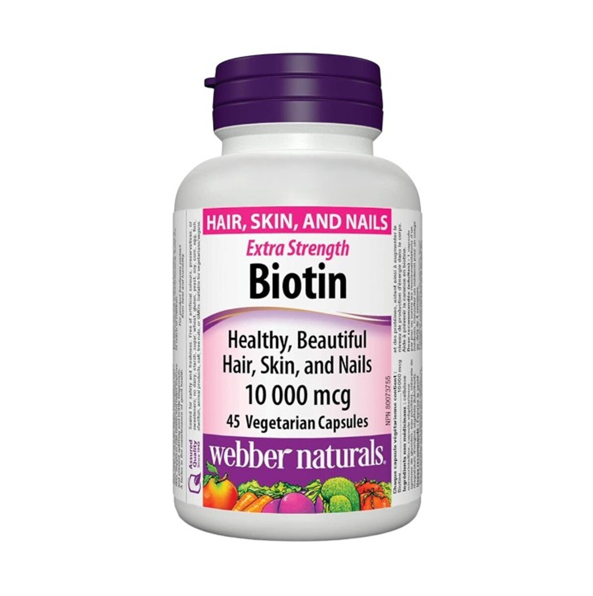 Webber Naturals 能量生物素 (1000 微克) 45 粒素膠囊