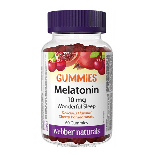 Webber Naturals 超強甜睡 褪黑激素軟糖 (10 毫克) - 櫻桃石榴 60 粒