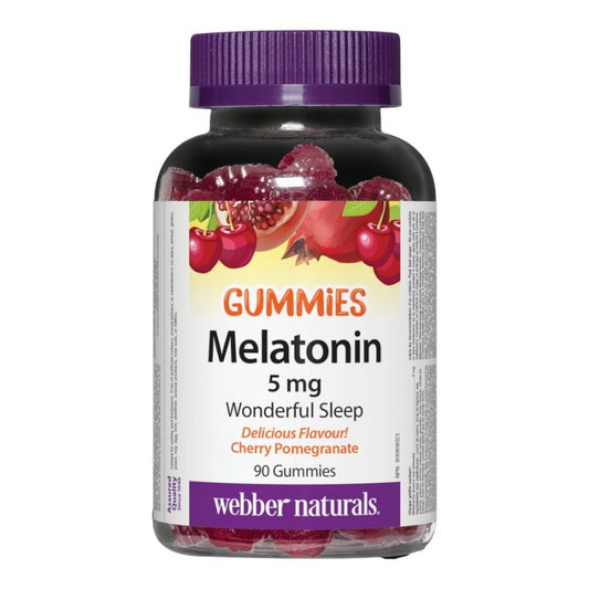 Webber Naturals 甜睡 褪黑素軟糖 (5 毫克) - 櫻桃石榴 90 粒軟糖