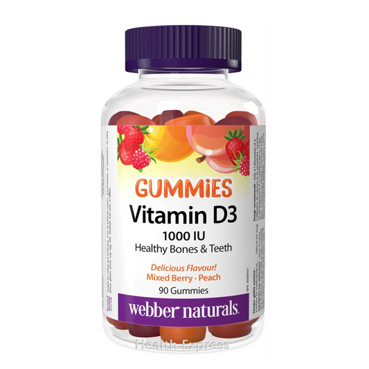 Webber Naturals 健骨維他命 D3 軟糖 (1000 IU) 90 粒