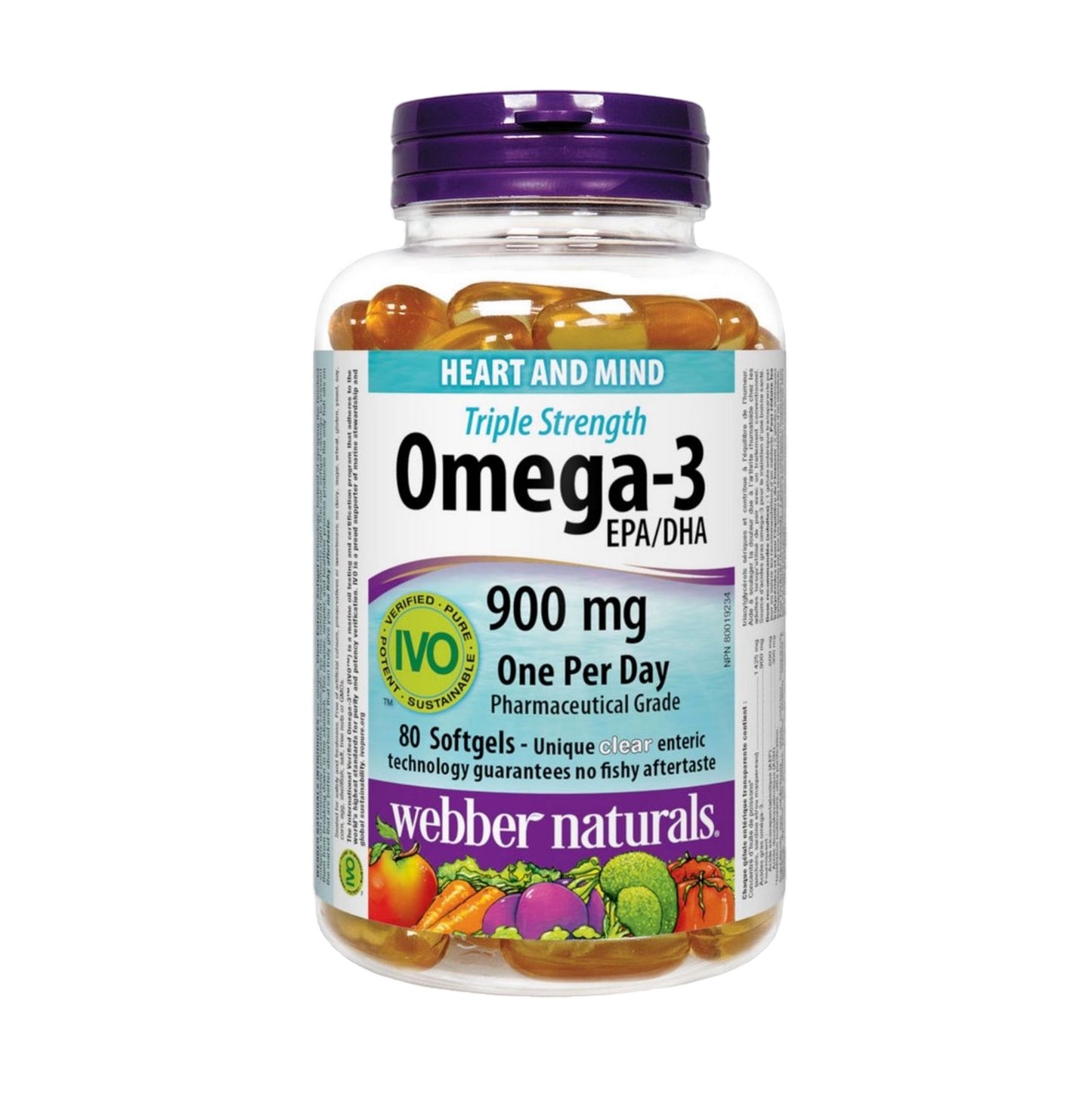 Webber Naturals 三倍強效 Omega 3 (900 毫克EPA / DHA) 80 粒軟膠囊 心腦關節護理