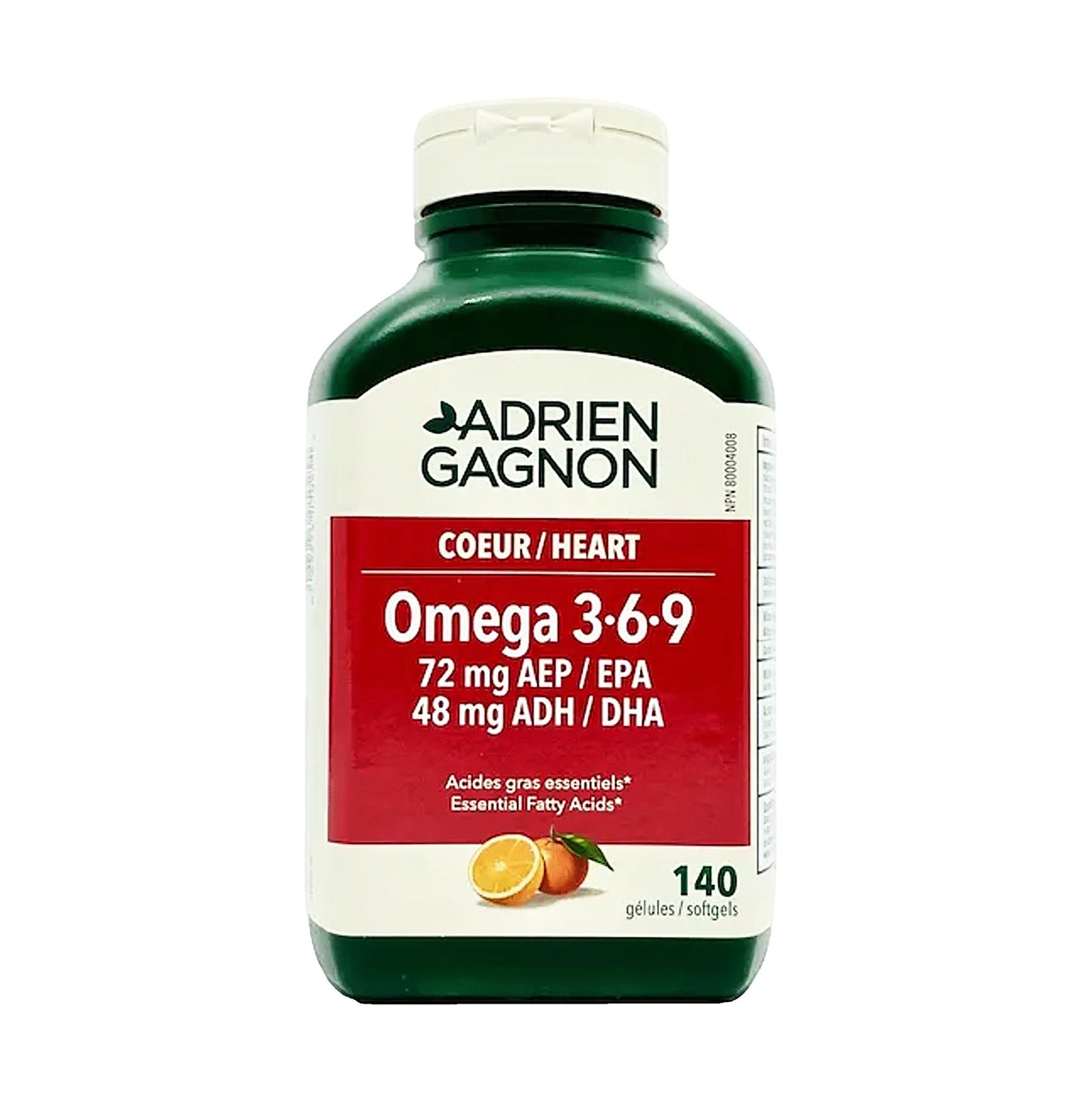 ADRIEN GAGNON Omega 3-6-9 140 粒軟膠囊 [平行進口]