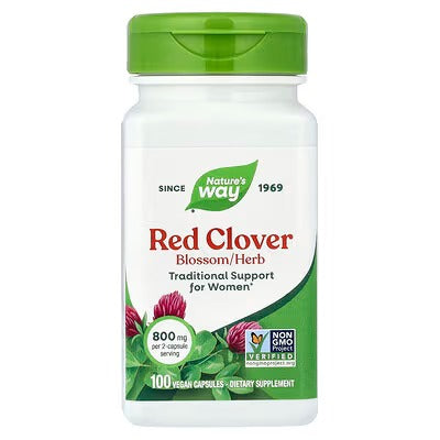Nature's Way 紅三葉草花/草本 100 粒全素膠囊（每 2 粒膠囊 800 毫克）#16000 (包裝隨機提供)－產品圖片 4