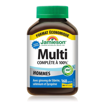 Jamieson - [全新配方]男士全效多種維他命 160 粒 超值加量裝 [平行進口]