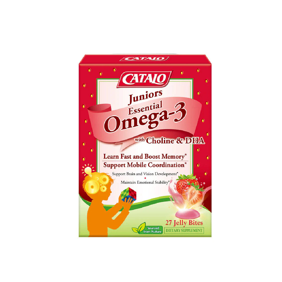 CATALO 兒童Omega-3活腦補眼Choline + DHA營養啫喱 27 粒
