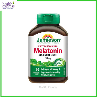 Jamieson 特強速溶甜睡褪黑激素 (10 毫克) 薄荷味