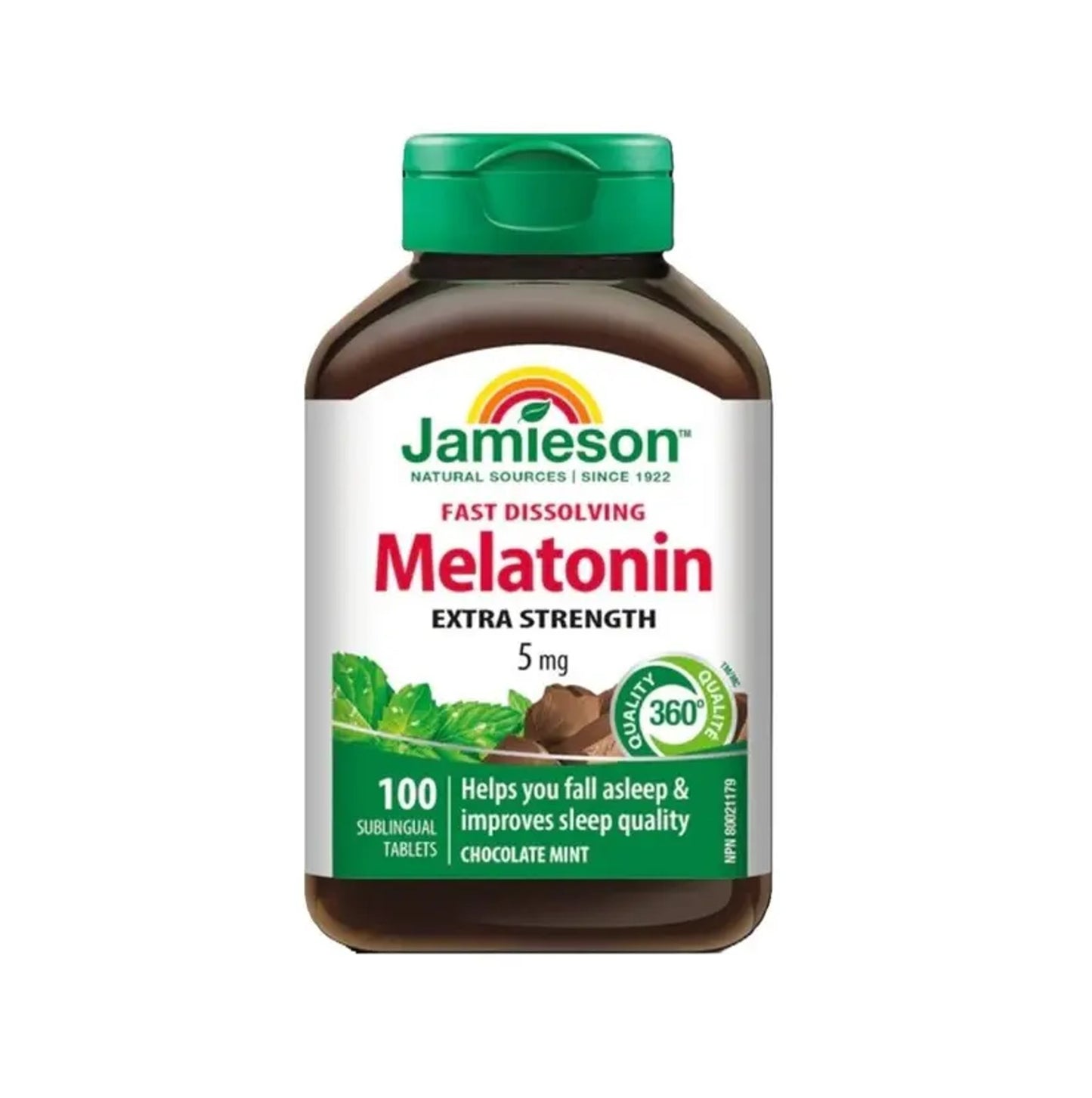 Jamieson 特強甜睡褪黑素 (5 毫克) 快速溶解 100 粒
