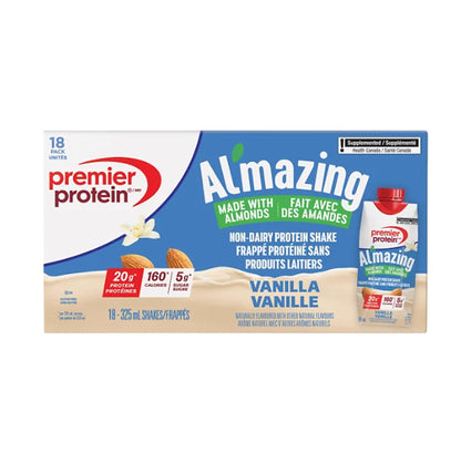 Premier Protein 18 樽高蛋白質非乳製奶昔 Al'mazing香草味 325 毫升 [平行進口]