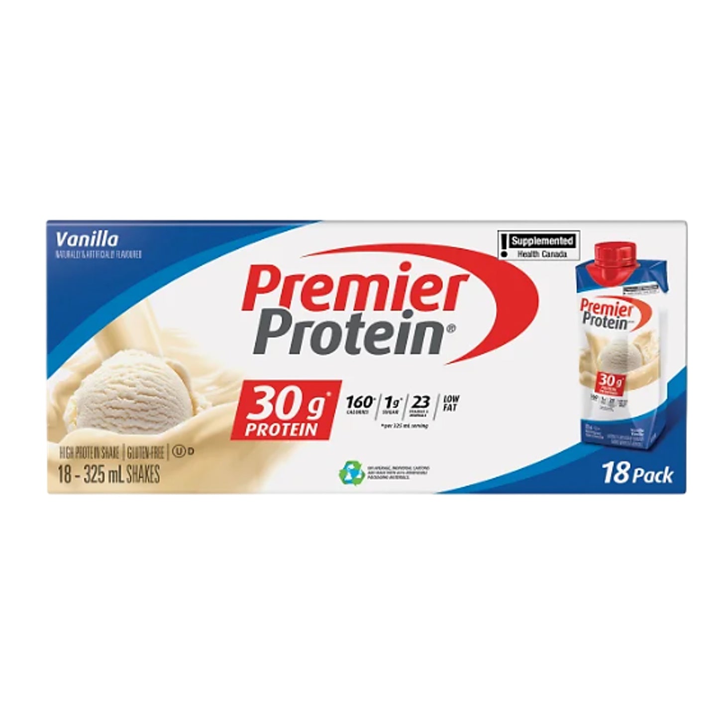 Premier Protein 18 樽高蛋白質奶昔 雲呢拿味 325 毫升 [平行進口]