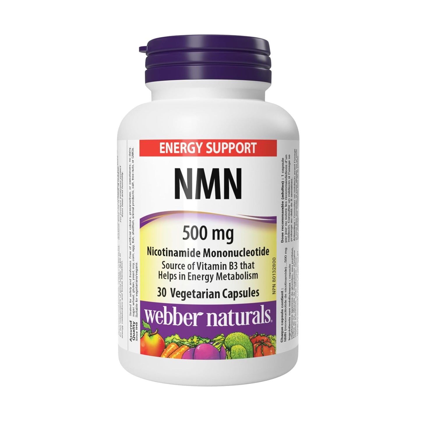 Webber naturals NMN 500毫克 30粒素食膠囊