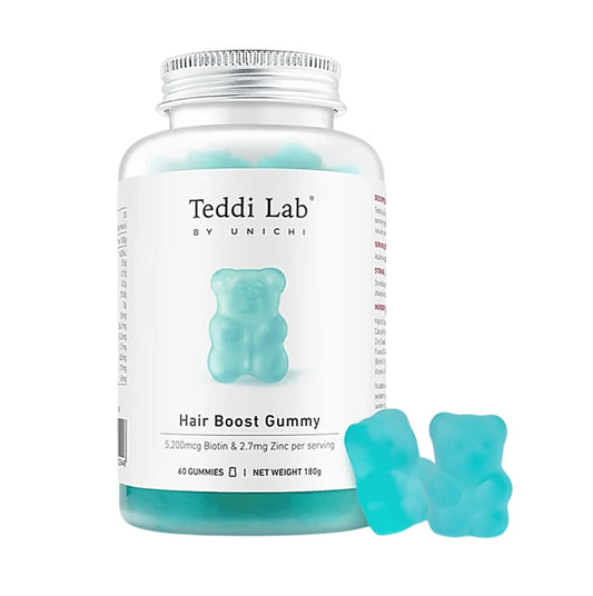 澳洲 Unichi Teddi Lab 生物素+鋅 生髮育髮養髮小熊軟糖 60粒 [平行進口]