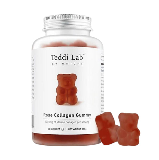 澳洲 Unichi Teddi Lab 玫瑰果精華美白膠原丸 60粒 [平行進口]