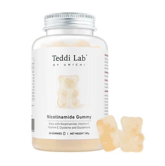 澳洲 Unichi Teddi Lab 玫瑰果 煙酰胺精華美白小熊軟糖60粒 [平行進口] 