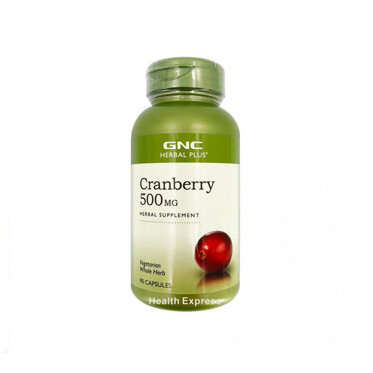 GNC Herbal Plus® 天然護道小紅莓 (500 毫克) 90/100 粒