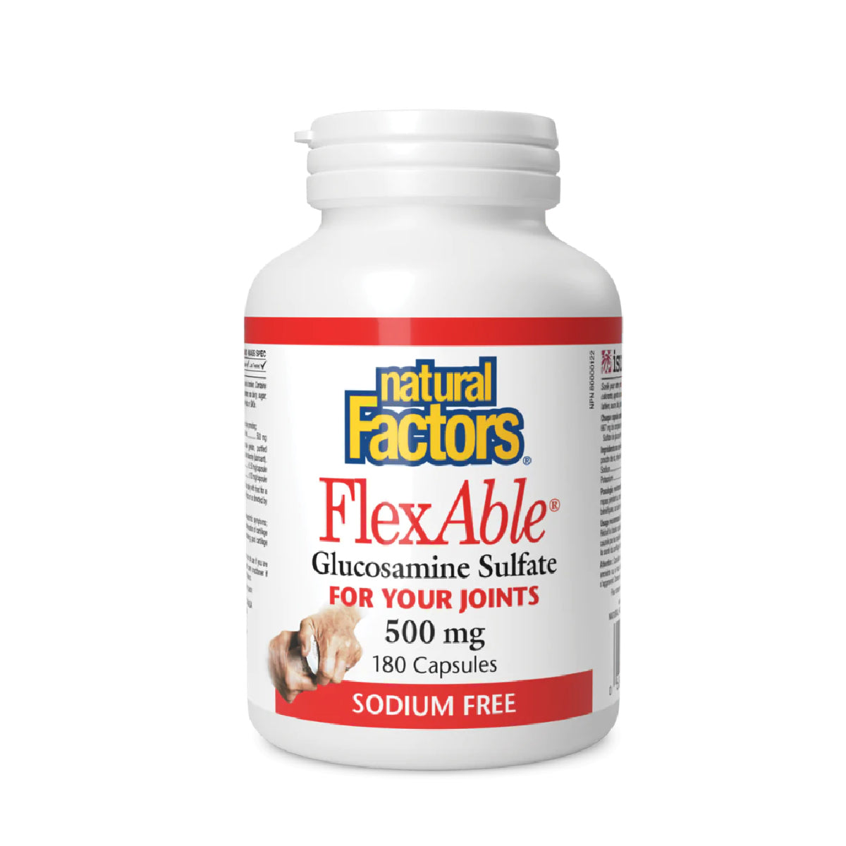 Natural Factors FlexAble® 關節健骨寶 (500 毫克) 加量裝 180 粒