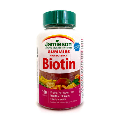 Jamieson 高效生物素橡皮糖 (1250 微克) 100 粒  [平行進口]