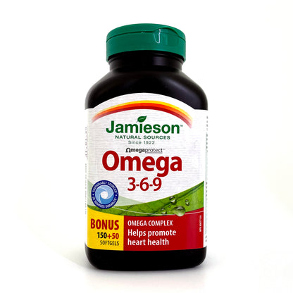 Jamieson 健心奧米加 3-6-9 (1200 毫克) 200 粒