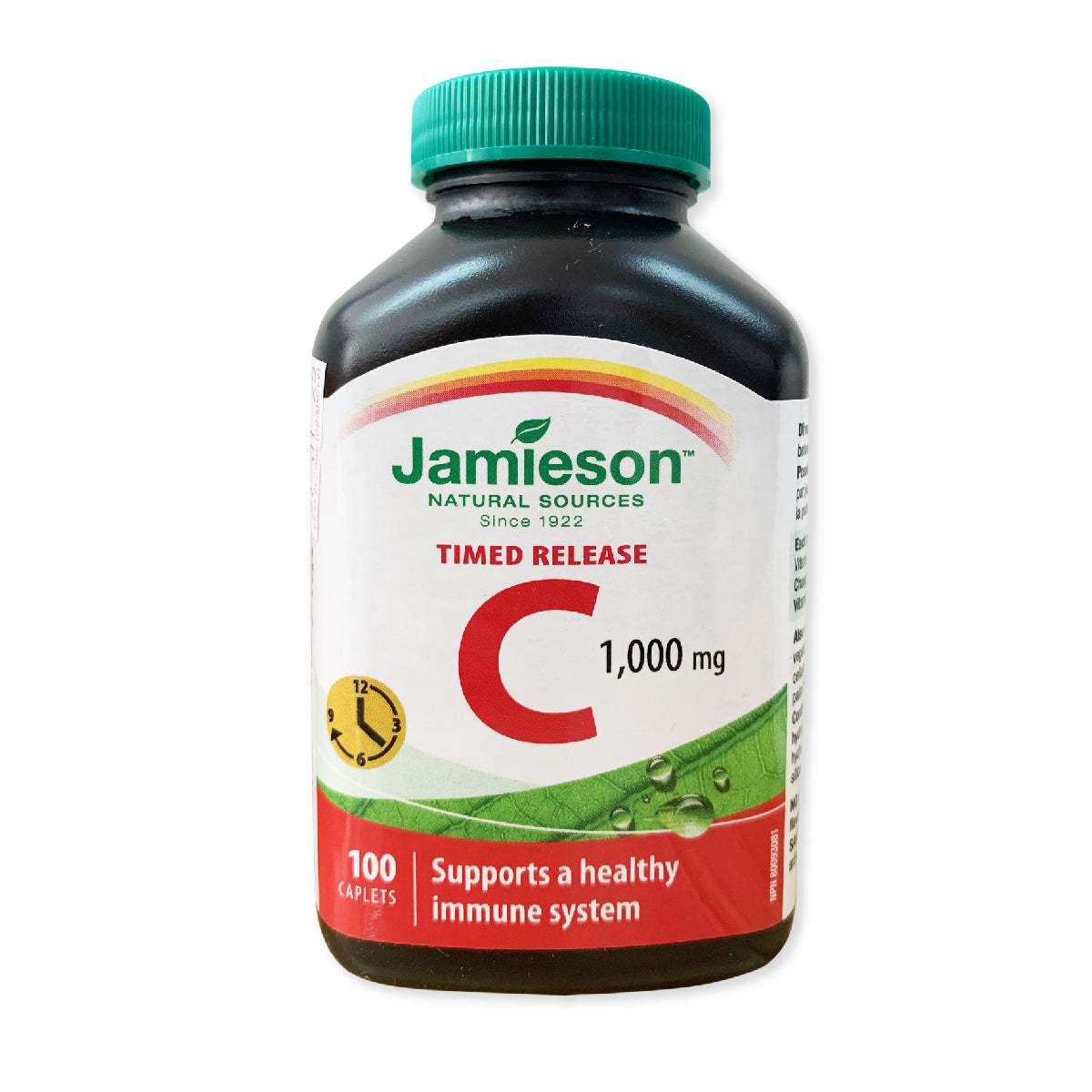 Jamieson 特強長效天然維他命 C (1000 毫克) 100 粒 (兩種包裝將隨機提供)