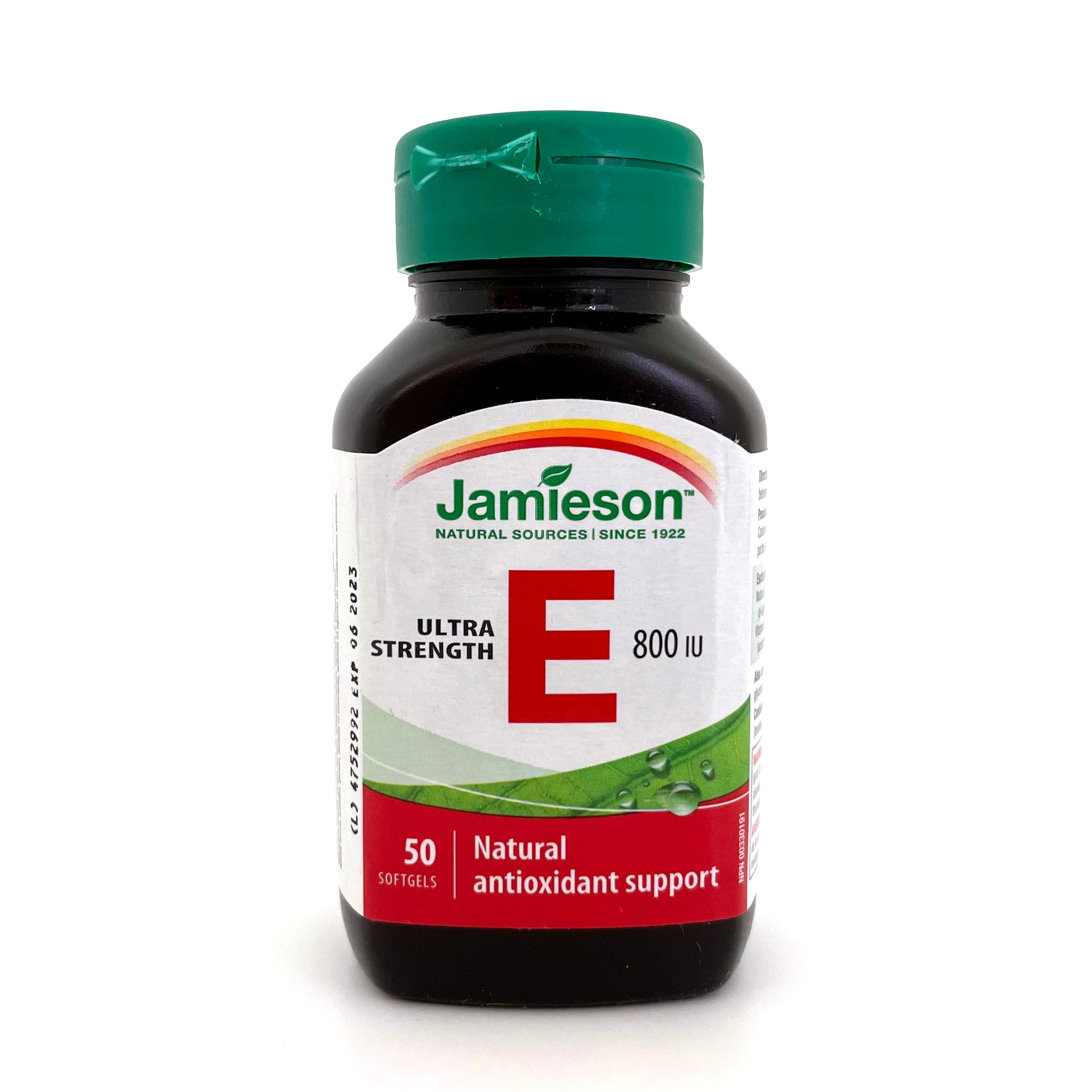 Jamieson 超強抗衰老天然維他命 E (800 IU) 50 粒 (兩種包裝隨機提供) 