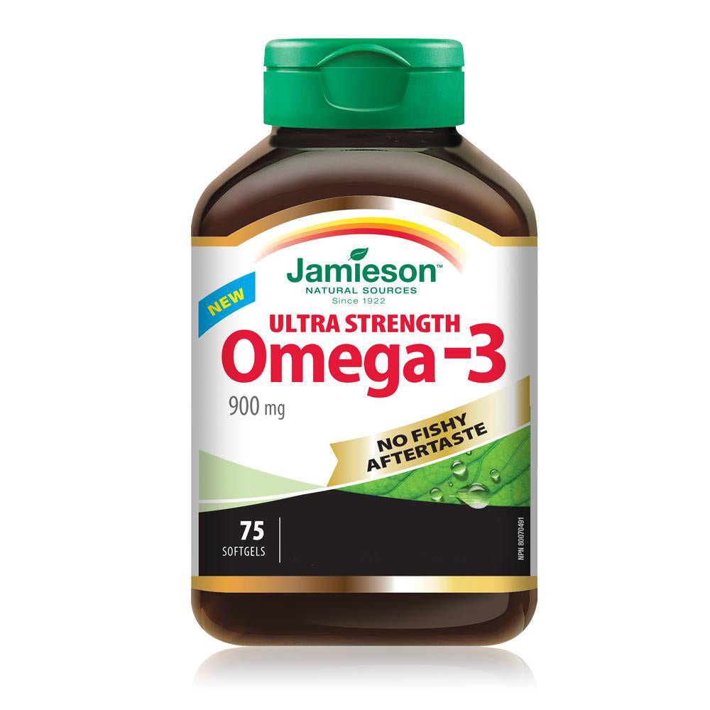 jamieson-ultra-strength-omega-3-900-mg-75softgels金裝三倍強效奧米加 3 (900 毫克) 75 粒